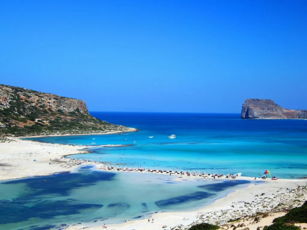 Amazing beach in Crete beach island greek slow life ecotourism